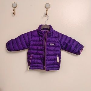 Purple baby down coat